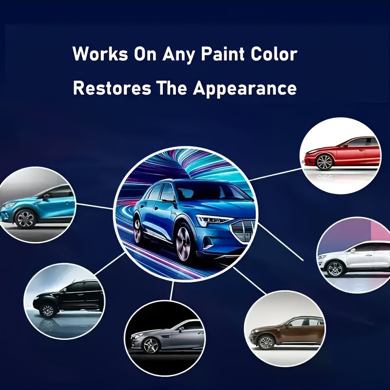 Car Scratch Remover and Swirl Mark Eliminator - Nano Shine Polish Automotive Scratch Repair Paste Kit 1.18oz with Applicator Sponge, Compatible with All Paint Colors for Vehicle Surface Restoration