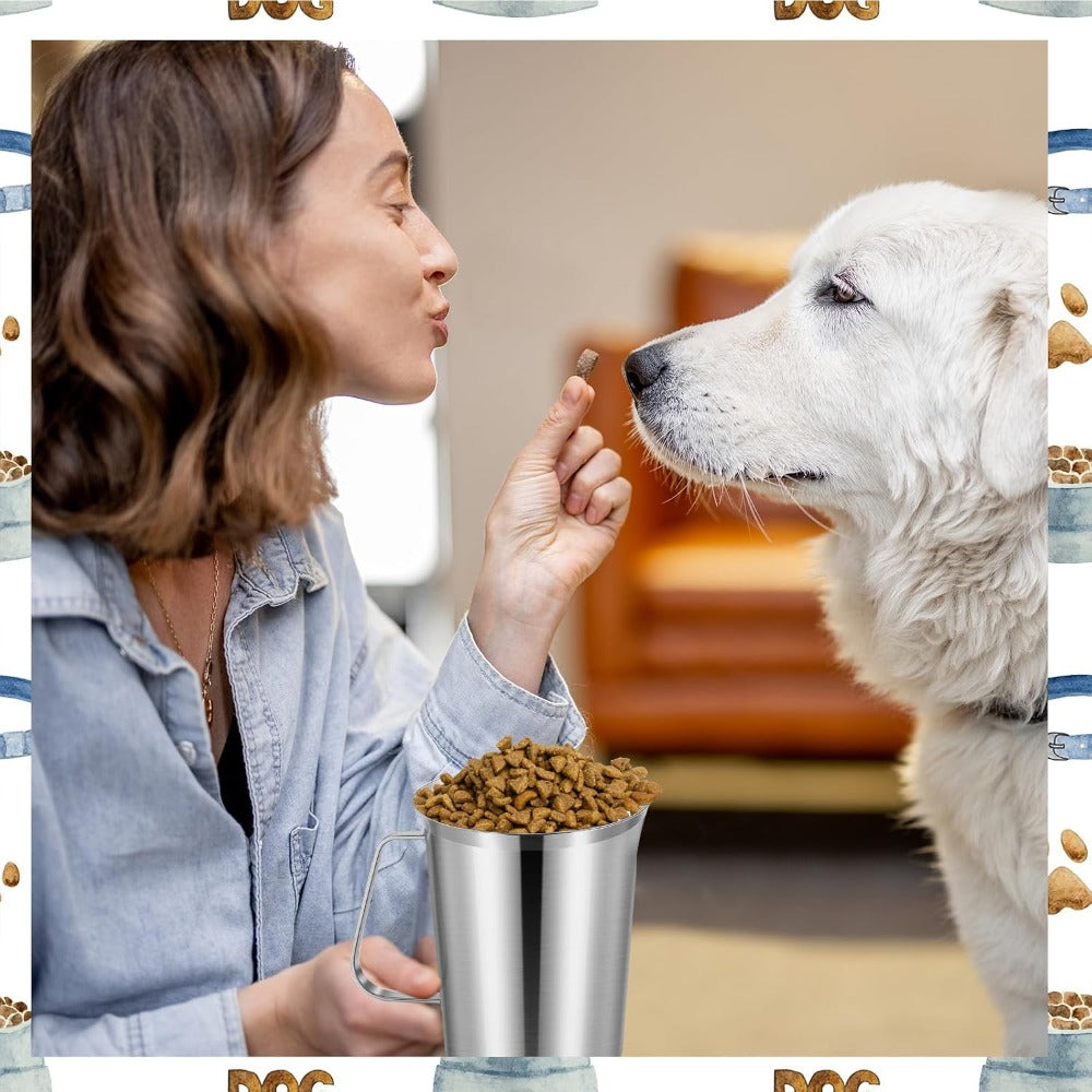Pet Food Measuring Scoop – Dishwasher Safe Injection-Molded Measuring Cup for Dog, Cat & Bird Food, Accurate Portion Control for Daily Pet Feeding & Weight Management