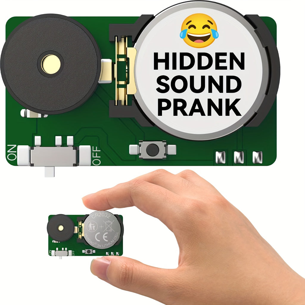 Cricket Sound Prank Device Set of 3 Concealed Noise Maker Lasts 3 Years Selectable Sounds Annoy Friends Coworkers Family – Ultimate Office Home Prank Gag Gift for Adults
