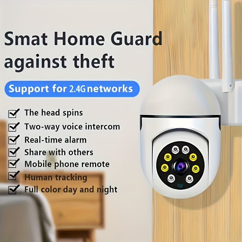 6-Pack 1080P Full HD WiFi Security Camera with 355° Panoramic Rotation, Night Vision, Two-Way Audio & Motion Detection – Wireless Indoor Home Security Camera, USB Powered, Smartphone Compatible