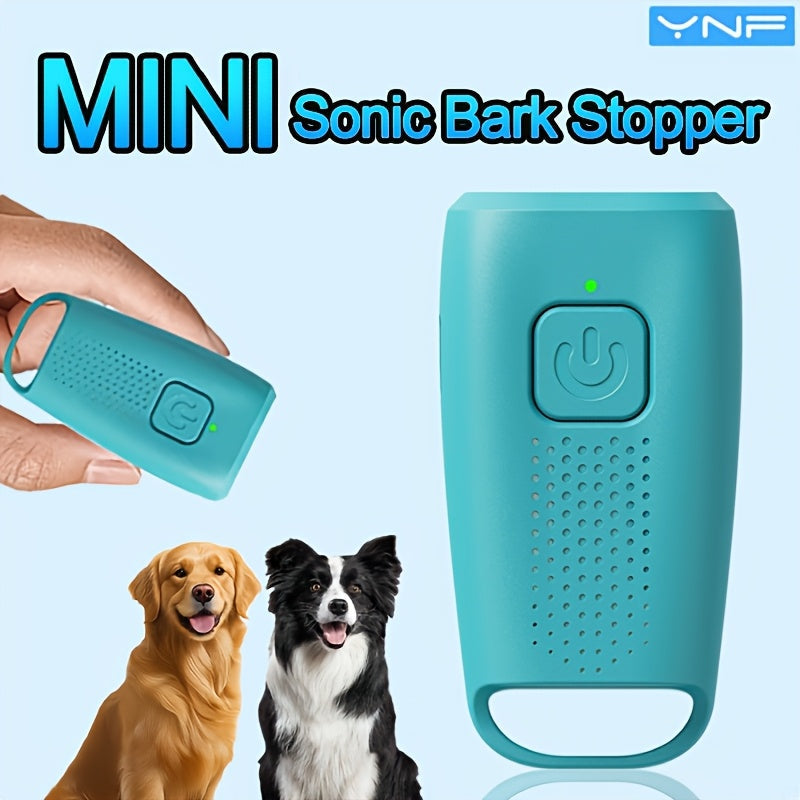 Automatic Dog Bark Control Device with Battery - Ultrasonic Anti Barking Deterrent, No Shock Humane Stop Barking Tool for Indoor Outdoor Use, Works on Small Large Dogs