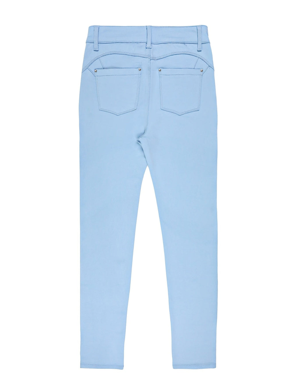 Women's High Waist Stretch Skinny Jeans Metal Button Detail Street Style Slim Fit Denim Pants 10 Colors S-XXL