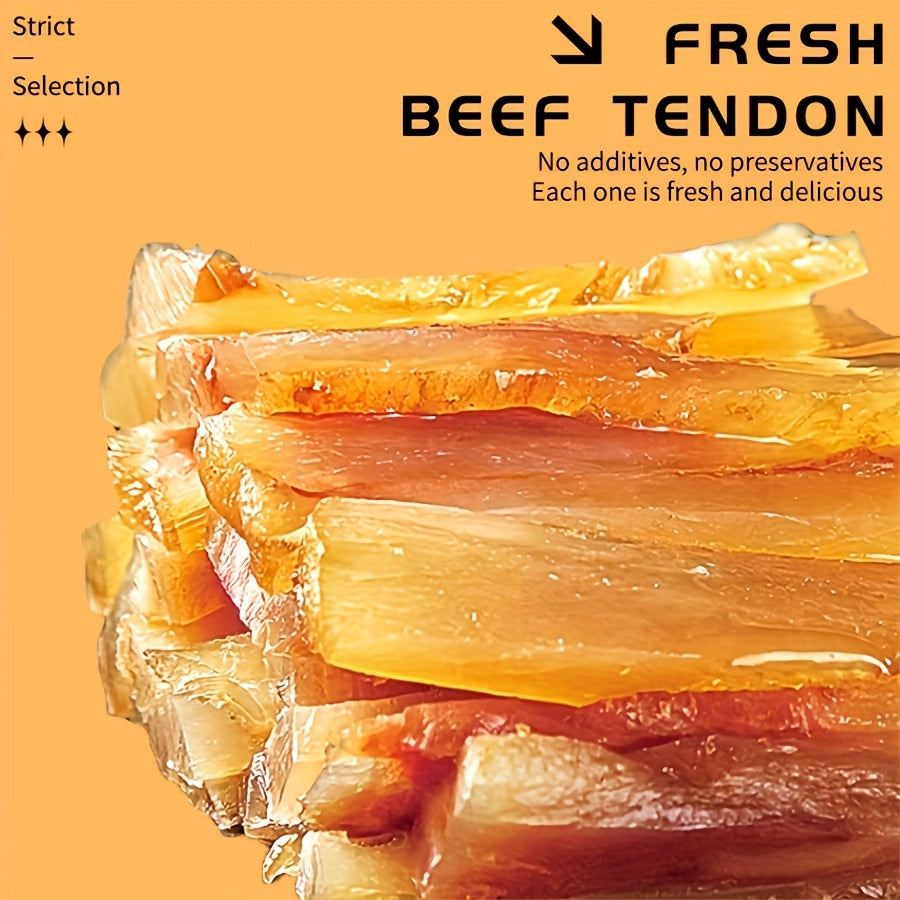 Natural Beef Tendon Dog Chew Sticks 150g Long-Lasting High-Protein Dental Chews Rawhide-Free Dog Treats Healthy Beef Jerky Strips for Puppies Adult Dogs Training