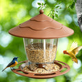 Minimalist 3D Hummingbird Feeder Outdoor Garden Hanging Automatic Nectar Feeder for Wild Birds – Modern Design Backyard Patio Wildlife Feeding Station