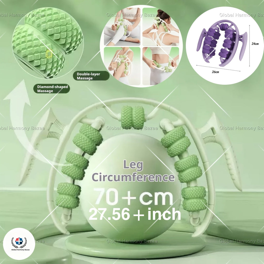 Deep Tissue Muscle Roller Stick Fascia Massage Tool for Leg Calf Thigh Back & Arm Recovery – Trigger Point Self-Massage Roller for Fitness Yoga Pilates Athletes – Multiple Styles & Colors