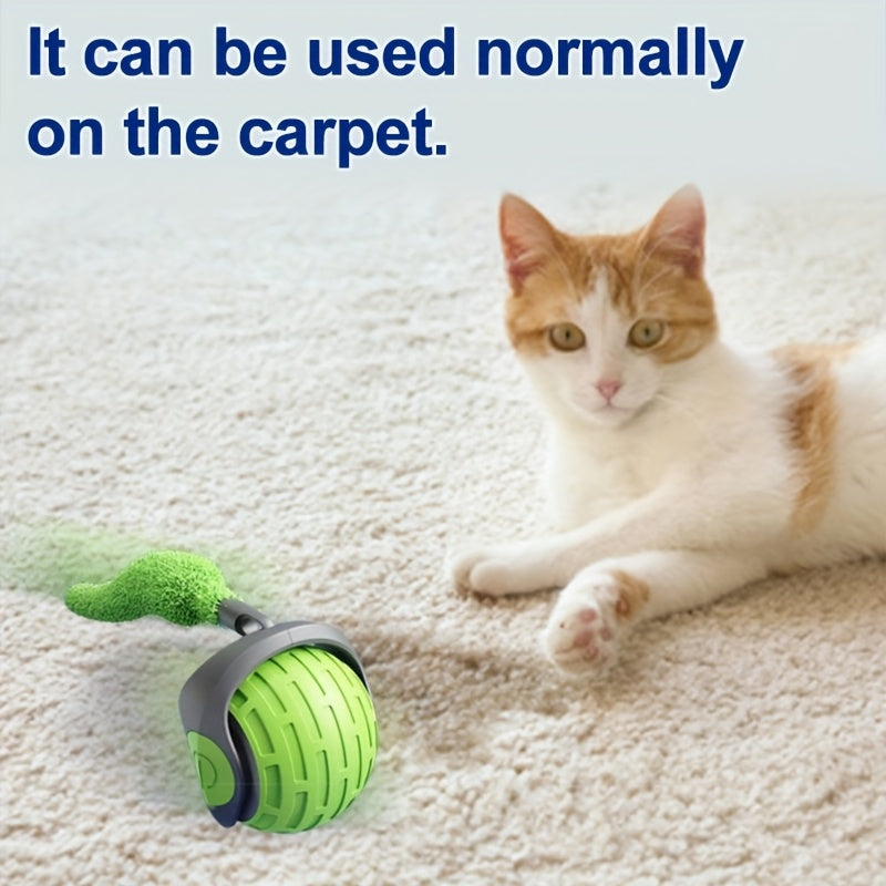 Self-Rolling Interactive Pet Ball for Cats & Dogs - Smart Automatic Moving Electric Toy Ball, Indoor Rolling Ball for Cat & Dog Exercise, Boredom Buster for Kittens & Puppies