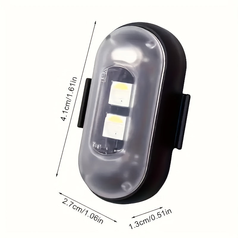 Wireless LED Strip Lights 8-Color Anti-Collision Warning Light with Remote Control – USB Rechargeable Waterproof LED Strips for Car Motorcycle Drone Bike, 4-Pack & 6-Pack