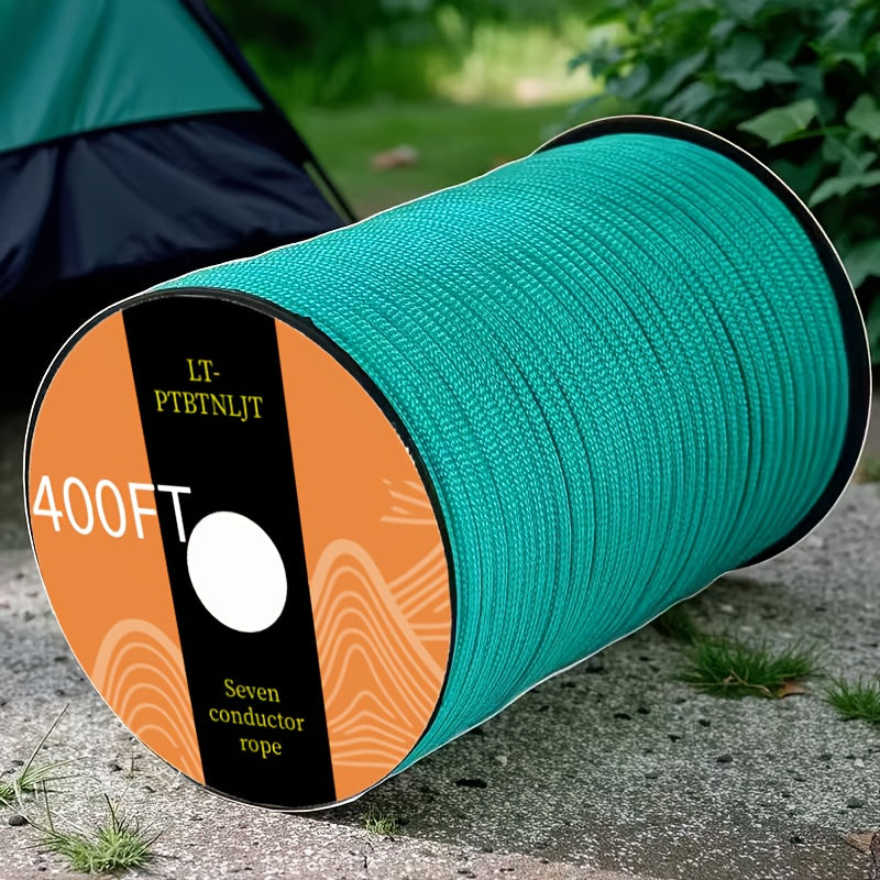 7-Core Paracord Tent Rope Multi-Purpose Outdoor Rope – Nylon Camping Rope for Tent Tie-Down Hanging Bracelet Keychain Backpack, 30M 50M 100M Vivid Colors Sturdy Structure