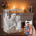 Personalized Crystal Cube with Custom Engraving - 3D Pet Memorial Gift for Dogs & Cats, Unique Keepsake for Valentine's Day, Mother's Day, Birthday, Custom Photo Crystal Cube for Pet Lovers
