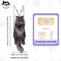 Realistic Black Maine Coon Cat Plush Backpack - Cute Animal-Shaped Handmade Soft Polyester Large Capacity Bag with Gift Box & Comb | Birthday Halloween Christmas Gift for Girls & Cat Lovers