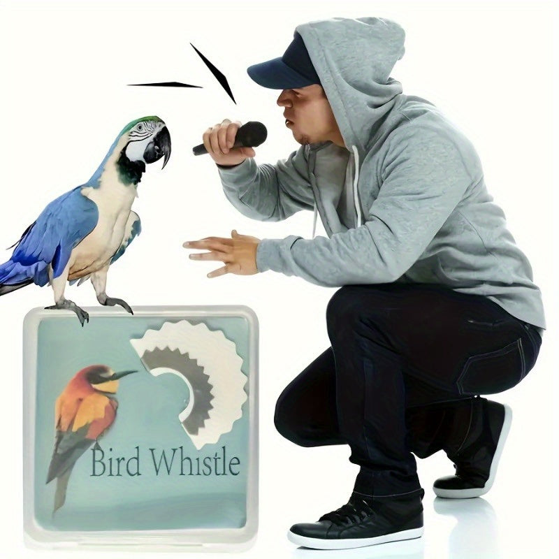 Bird Whistle Toy 2-Pack Simulated Bird Sound Magic Whistle Funny Parrot Teasing Tool for Cockatiels Budgies Parakeets – Interactive Pet Bird Training Supplies Random Colors