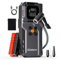 12V Portable Car Jump Starter with Built-In Air Compressor Tire Inflator – Emergency Battery Booster for Gas (3.7 Gal) & Diesel (3.17 Gal) Engines, Trucks & Cars Emergency Starter Power Supply