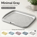 Dog Potty Tray Leak-Proof Indoor Puppy Toilet with Removable Grating, Washable Pee Pad Holder for Apartment Puppy Training, Pet Potty Station for Small Medium Dogs