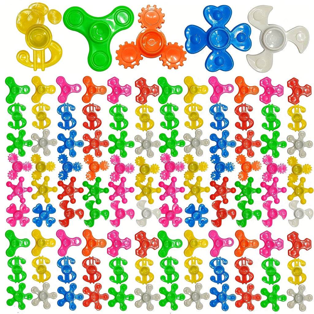 30-Pack Mini Fidget Spinners Bulk Party Favors, Random Color Multicolor Finger Spinner Toys for Kids, Classroom Rewards Goodie Bag Fillers, Birthday Halloween Christmas Gift
