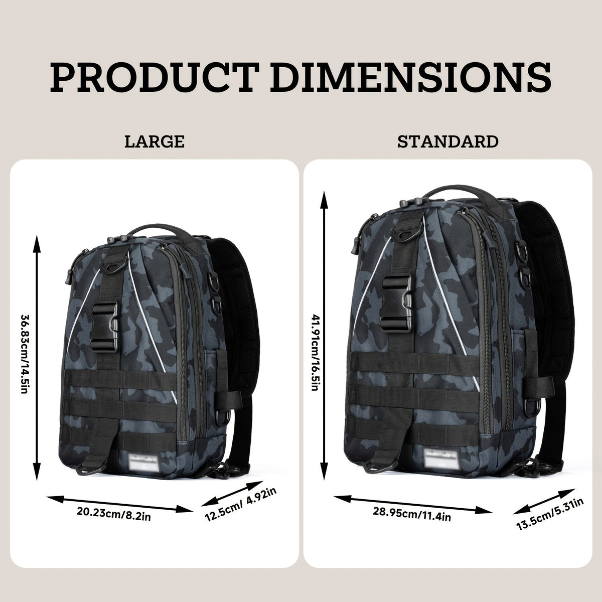 Fishing Backpack Tackle Sling Bag with Rod Holder – Waterproof Hiking Daypack Fly Fishing Bag for Men Women, Tackle Box Storage, Gift for Fisherman Dad