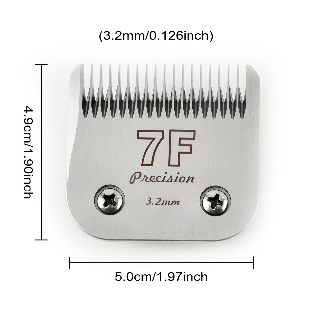 4-Pack A5 Dog Grooming Clipper Blades Set - Detachable Stainless Steel Blades #10 #7F #5F #4F Compatible with Andis Oster Heiniger & All A5 Series Clippers, Professional Pet Grooming Replacement Blades