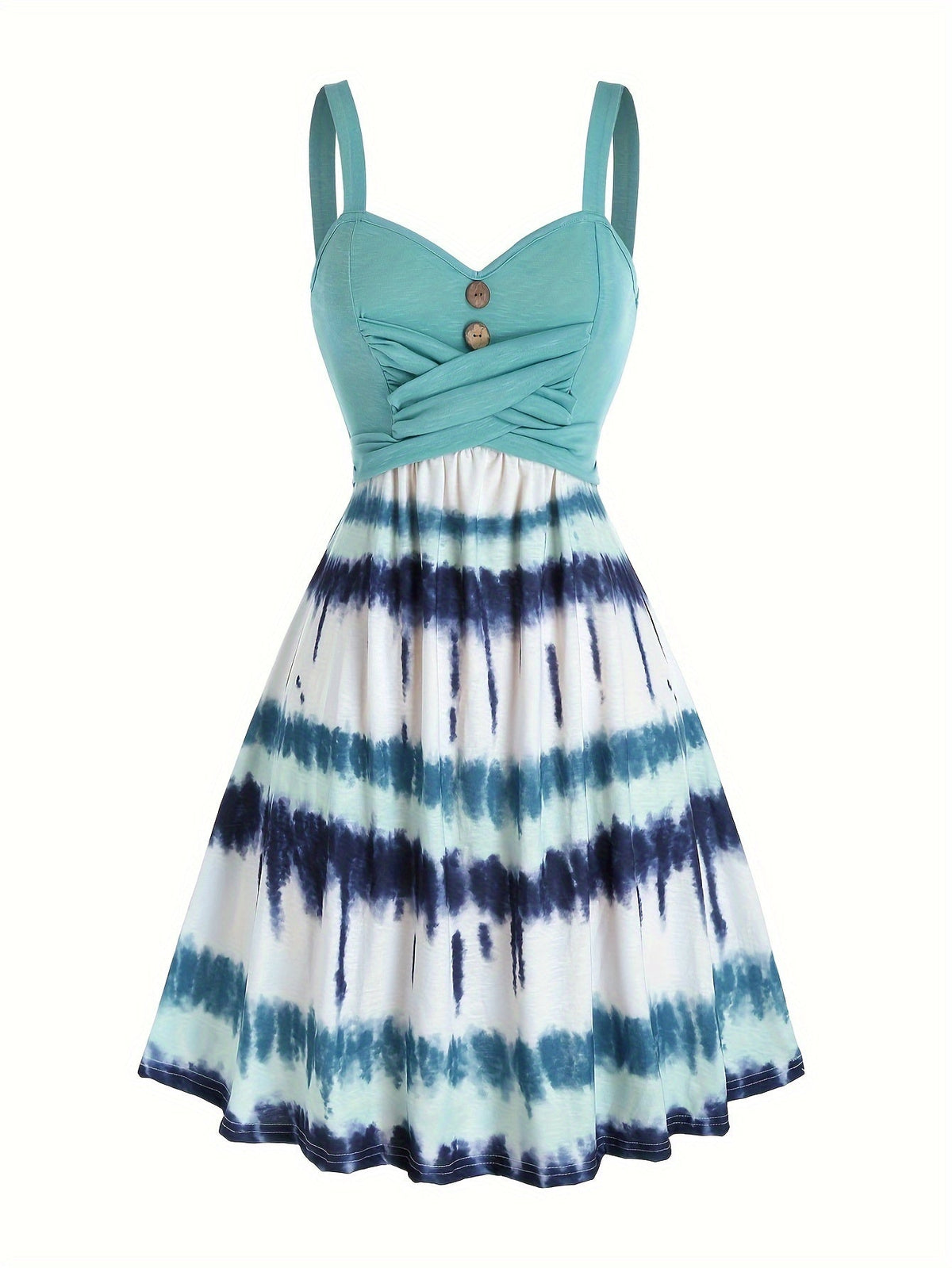 Tie Dye Print Dress Women Sleeveless Backless V-Neck Summer Casual Sundress Boho Colorful Mini Dress S-XXL Multiple Colors