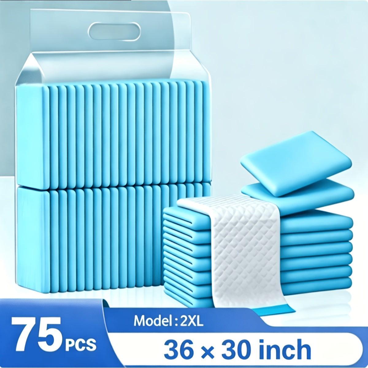 Extra Large Disposable Pet Training Pads 36x30 & 24x24 Inch - Super Absorbent Leak-Proof Anti-Slip Odor Control Puppy Pads - Dog Cat Potty Training Pads for Cages & Household Use - Thick Mattress Liner