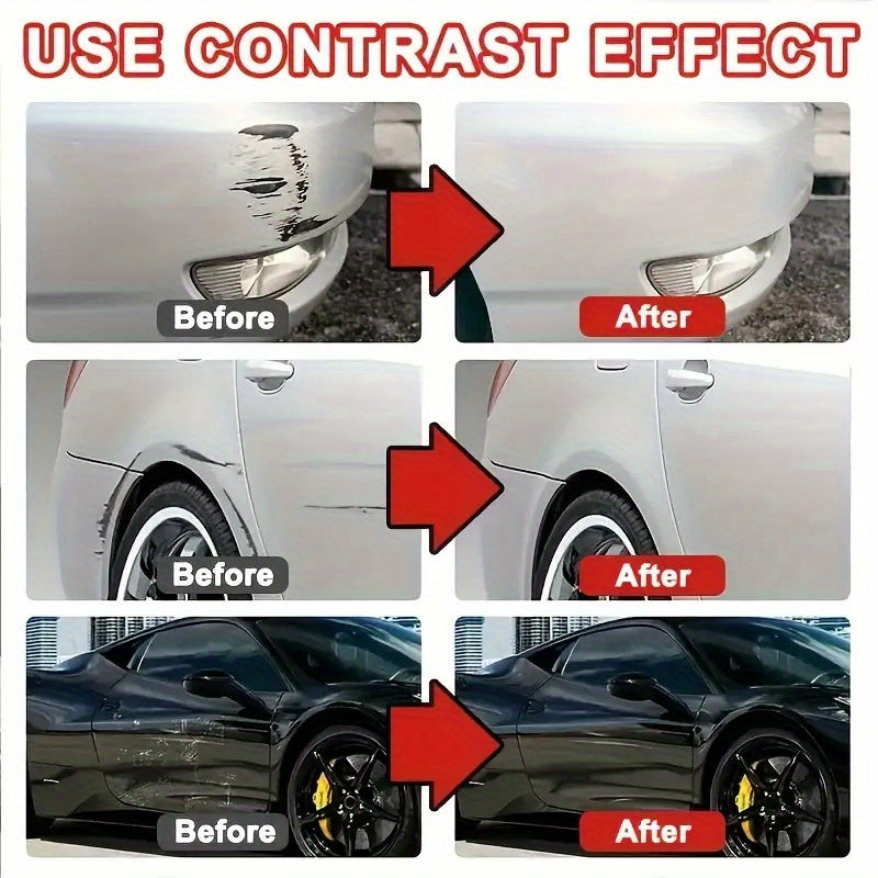 Car Scratch Repair Wax 2-Pack 100ml – Nano-Bright Polish Removes Scratches & Brush Marks, Restores All Car Paint Colors, DIY Auto Detailing Scratch Remover Kit