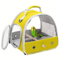 Foldable Bird Travel Cage Carrier for Parakeets Budgies Cockatiels Conures & Parrots – Compact Transport Case with Perch & Soft Mat Airline Approved for Vet Trips & Outdoor Adventures