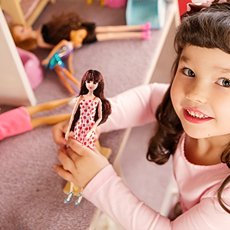 36-Piece Doll Clothes & Jewelry Set for 11.5" Fashion Dolls – Complete Outfits with Skirts, Shoes, Crown & Magic Staff, Random Color Mix, Girls Gift
