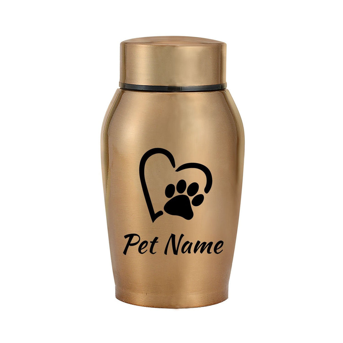 Personalized Pet Urn for Ashes – Stainless Steel Dog & Cat Cremation Urn with Thread-Top Design, Custom Memorial Keepsake for Beloved Pets