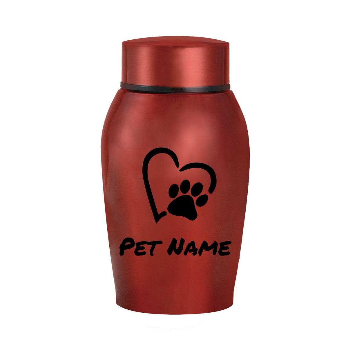Personalized Pet Urn for Ashes – Stainless Steel Dog & Cat Cremation Urn with Thread-Top Design, Custom Memorial Keepsake for Beloved Pets