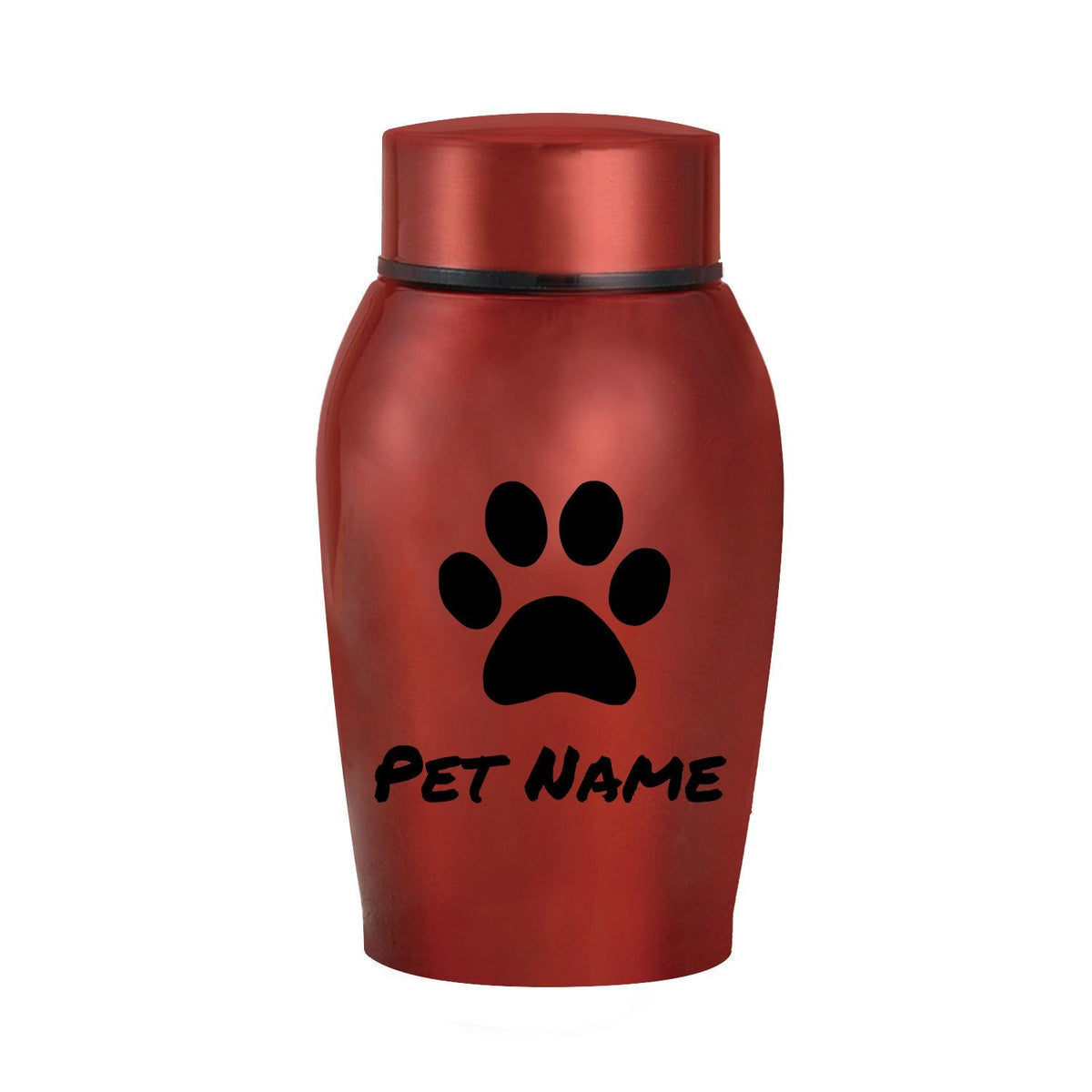 Personalized Pet Urn for Ashes – Stainless Steel Dog & Cat Cremation Urn with Thread-Top Design, Custom Memorial Keepsake for Beloved Pets