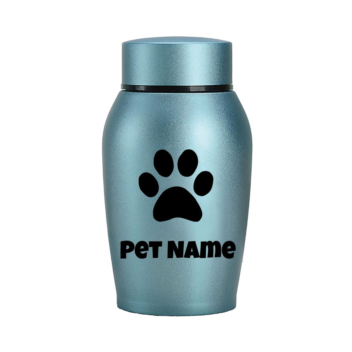 Personalized Pet Urn for Ashes – Stainless Steel Dog & Cat Cremation Urn with Thread-Top Design, Custom Memorial Keepsake for Beloved Pets