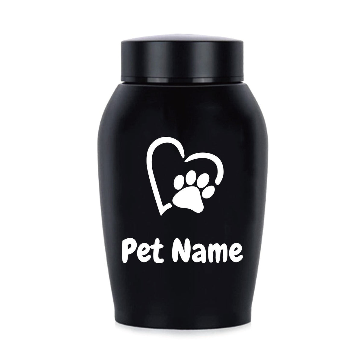 Personalized Pet Urn for Ashes – Stainless Steel Dog & Cat Cremation Urn with Thread-Top Design, Custom Memorial Keepsake for Beloved Pets