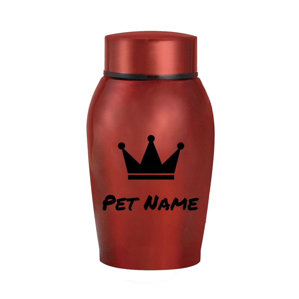Personalized Pet Urn for Ashes – Stainless Steel Dog & Cat Cremation Urn with Thread-Top Design, Custom Memorial Keepsake for Beloved Pets