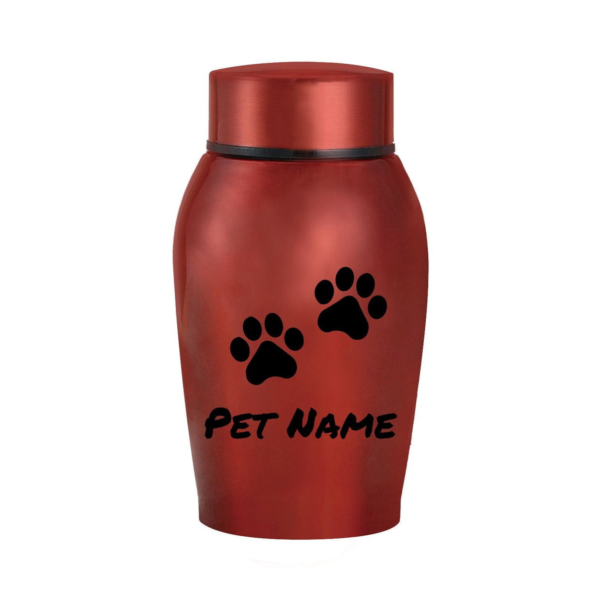Personalized Pet Urn for Ashes – Stainless Steel Dog & Cat Cremation Urn with Thread-Top Design, Custom Memorial Keepsake for Beloved Pets