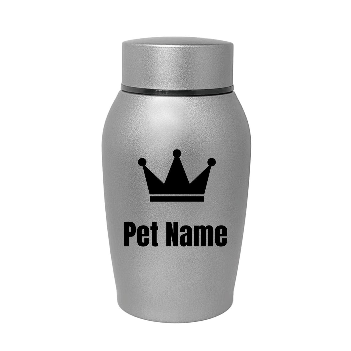 Personalized Pet Urn for Ashes – Stainless Steel Dog & Cat Cremation Urn with Thread-Top Design, Custom Memorial Keepsake for Beloved Pets