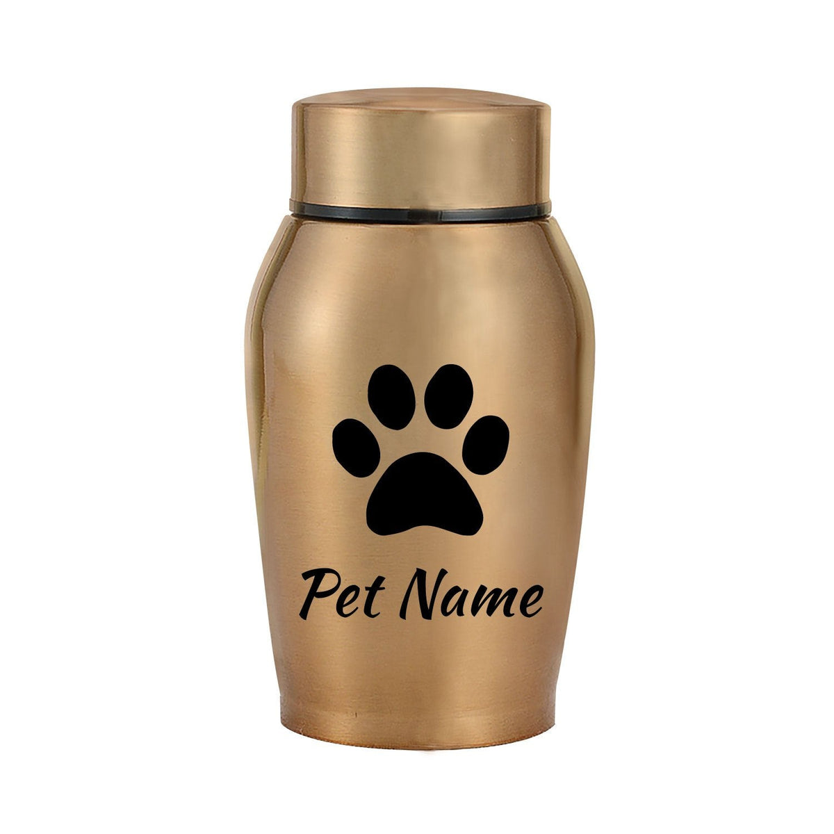 Personalized Pet Urn for Ashes – Stainless Steel Dog & Cat Cremation Urn with Thread-Top Design, Custom Memorial Keepsake for Beloved Pets