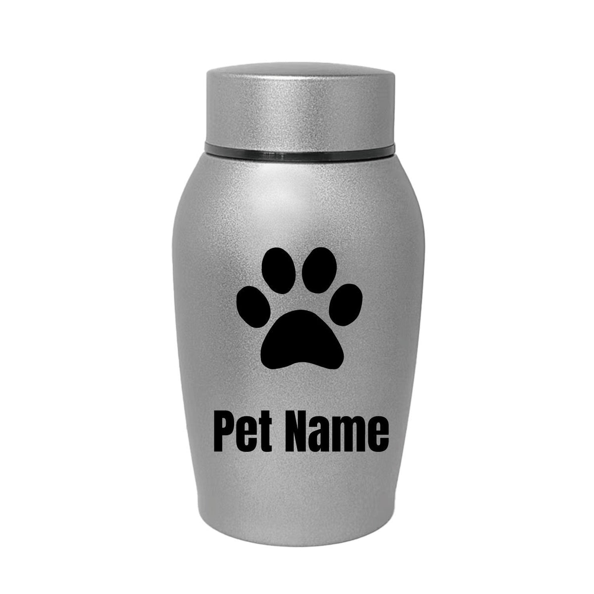 Personalized Pet Urn for Ashes – Stainless Steel Dog & Cat Cremation Urn with Thread-Top Design, Custom Memorial Keepsake for Beloved Pets