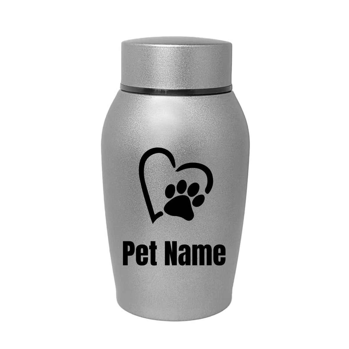 Personalized Pet Urn for Ashes – Stainless Steel Dog & Cat Cremation Urn with Thread-Top Design, Custom Memorial Keepsake for Beloved Pets