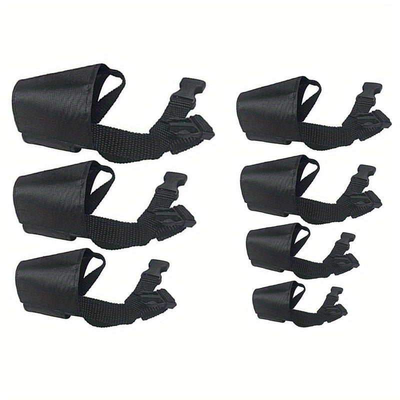 Dog Muzzle 7Pcs Adjustable Set - Breathable Mesh Anti-Bite Anti-Bark Face Cover for Small Medium Large Dogs, Front Opening Easy Chewing Water Friendly Design