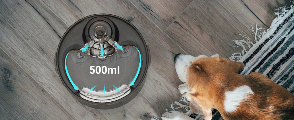 Automatic Dog Water Fountain 1.3 Gallon Large Capacity Pet Water Dispenser with Splatter Guard Cleaning Kit Low Voltage USB for Dogs Cats Multiple Pets