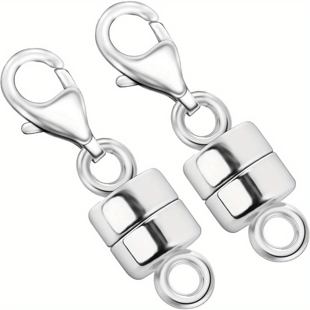 Magnetic Necklace Clasps and Closures with Lobster Clasp Converters – Gold and Silver Jewelry Findings for Bracelets Necklaces and Chains – Available in 2 6 7 8 9 16 and 18 Piece Sets