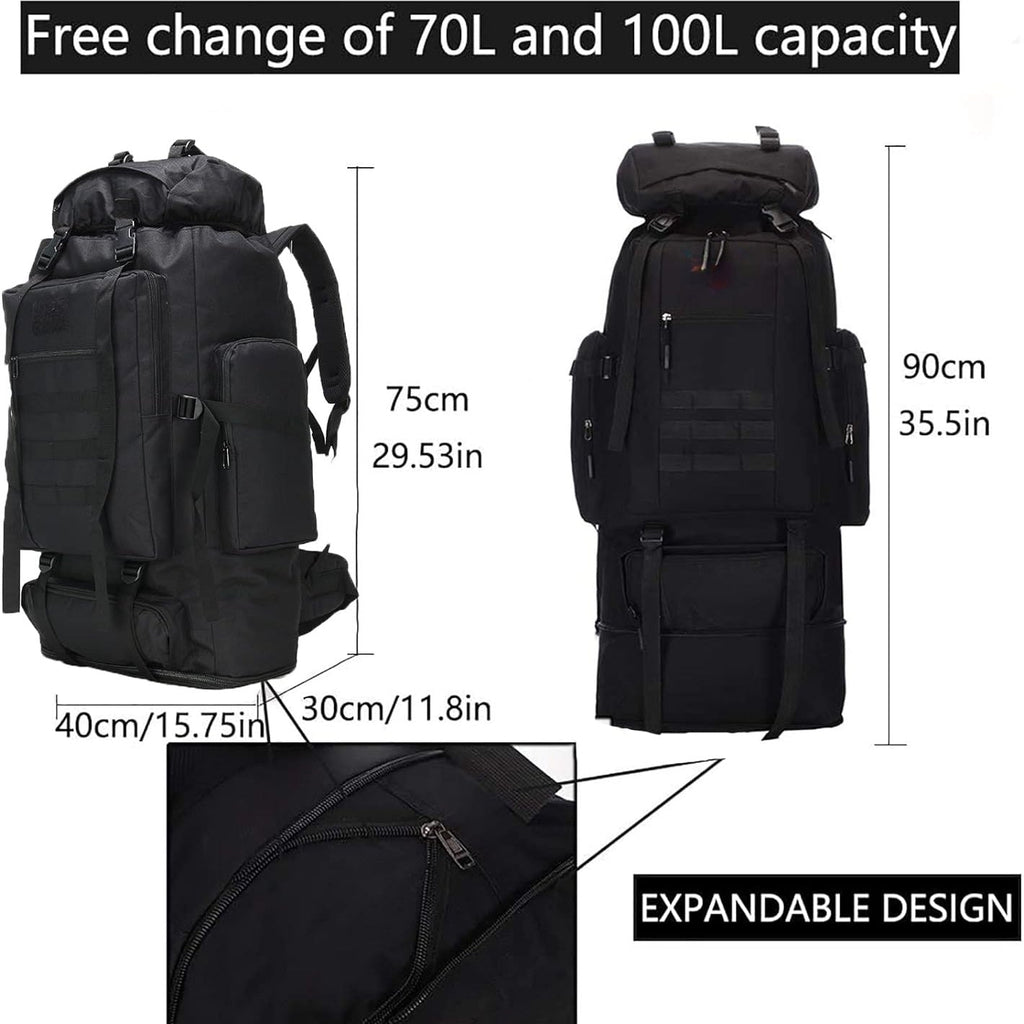 Large Capacity Hiking Backpack 26-42L Expandable - Outdoor Camping Mountaineering Pack for Men & Women, Lightweight Leisure Travel Daypack for Adventure