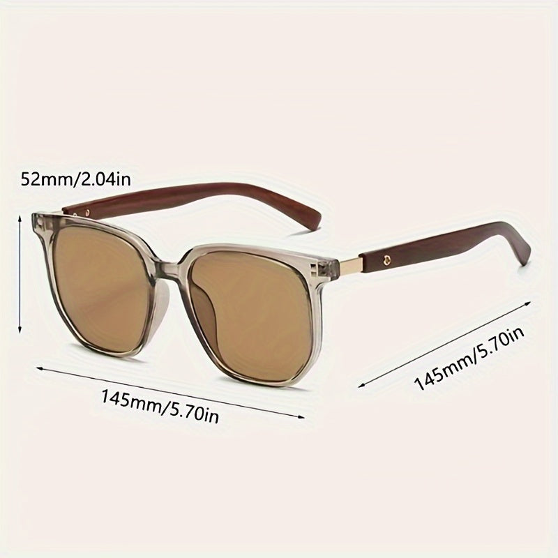 Unisex Vintage Stud Detail Sunglasses TR Polarized UV400 - Retro Street Style Fashion Eyewear for Men Women Outdoor Driving Travel & Daily Wear, Lightweight TR Frame