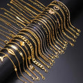 22-Pack Butterfly Tail Pendant Metal Anklet Set for Women Fashionable Elegant Layered Ankle Chain Jewelry for Daily Wear Parties Beach Holiday Gift for Her