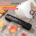 Vacuum Sealer Machine with 50 Seal Bags – Automatic Food Saver for Food Storage, Sous Vide & Meal Prep, Black or White, Easy One-Touch Operation