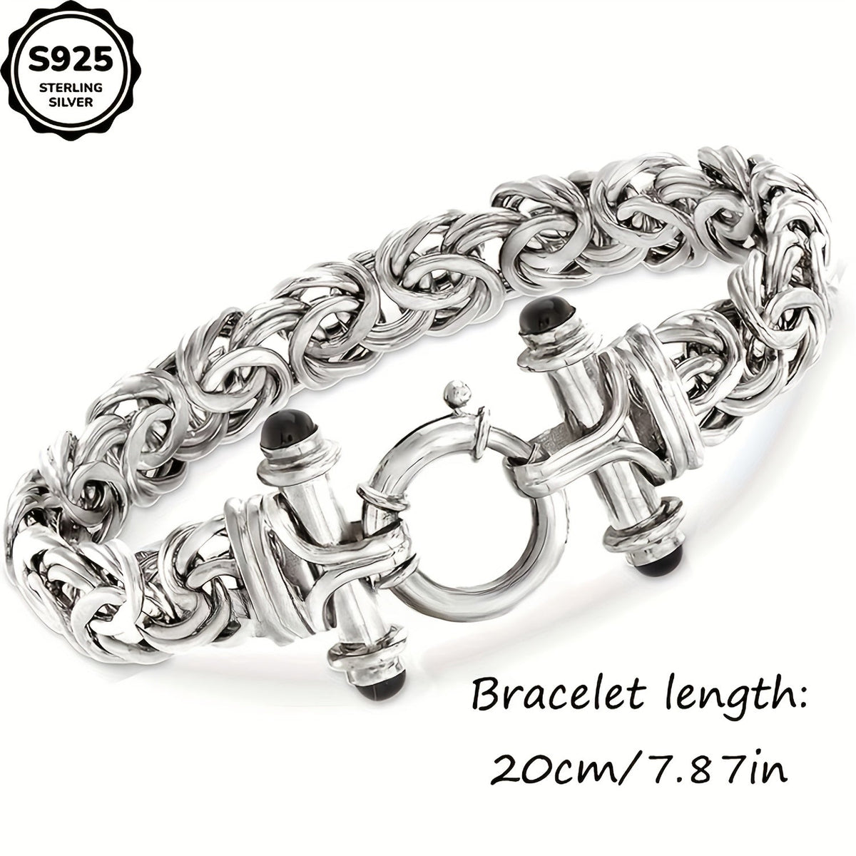 925 Sterling Silver Classic Women's Bracelet – Elegant Silver Chain Bracelet for Anniversary, Graduation & Valentine's Day, Holiday Gift Box Included