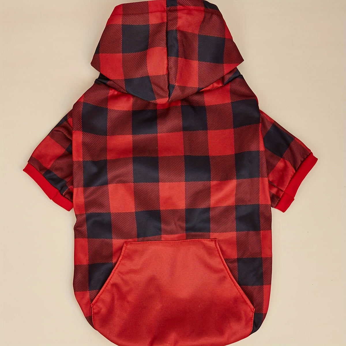 Dog Hoodie Plaid Sweatshirt for Pets – Cozy Hooded Pullover for Small & Large Dogs and Cats, XS to 5XL Sizes, Soft Warm Pet Sweater for Fall & Winter, Cute Matching Outfit Gift for Pet Lovers