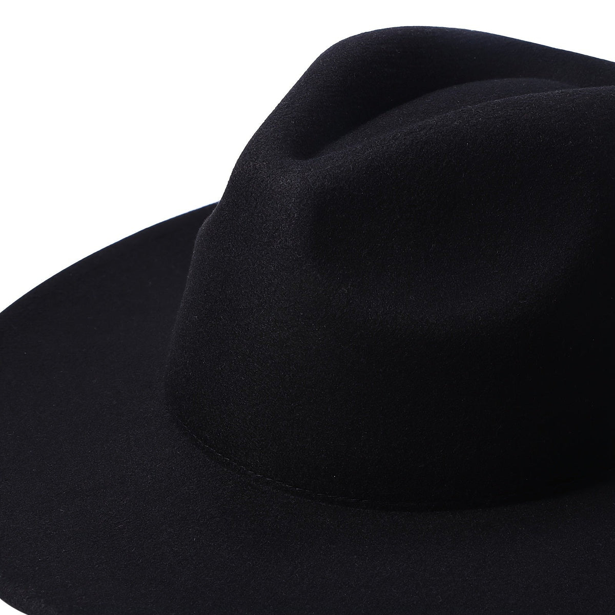 Wide Brim Cowboy Hat for Men & Women – Western Felt Fedora Cowgirl Cap, Classic Jazz Panama Trilby Style, Sun Hat for Outdoor Festivals, Travel & Everyday Casual Wear