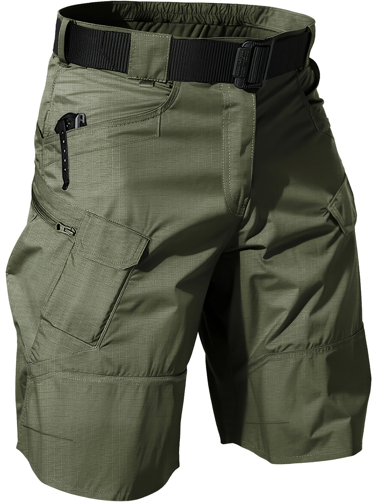 Men's Cargo Shorts – Breathable Quick-Dry Tactical Work Shorts with Multi-Pocket Design for Hiking, Outdoor, Fishing & Everyday Wear, Black Khaki Grey Fern Green, Sizes S-XXXL