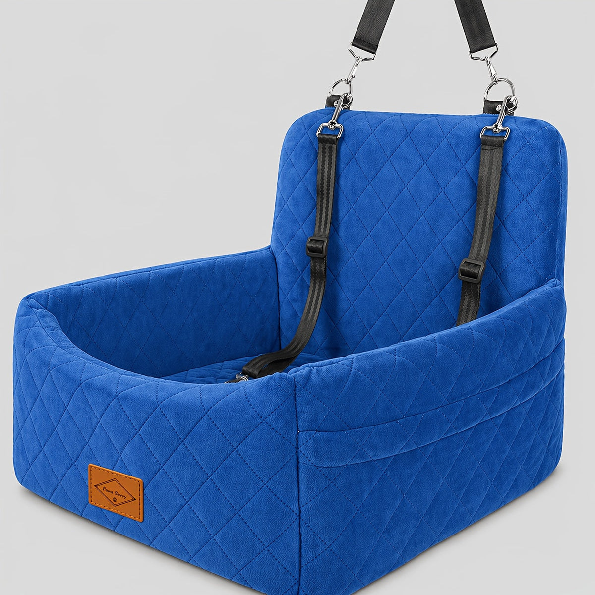Dog Car Booster Seat with Safety Strap – Cozy Elevated Travel Bed for Small & Medium Dogs, Stable Non-Slip Design, Easy to Clean, 8 Colors Available