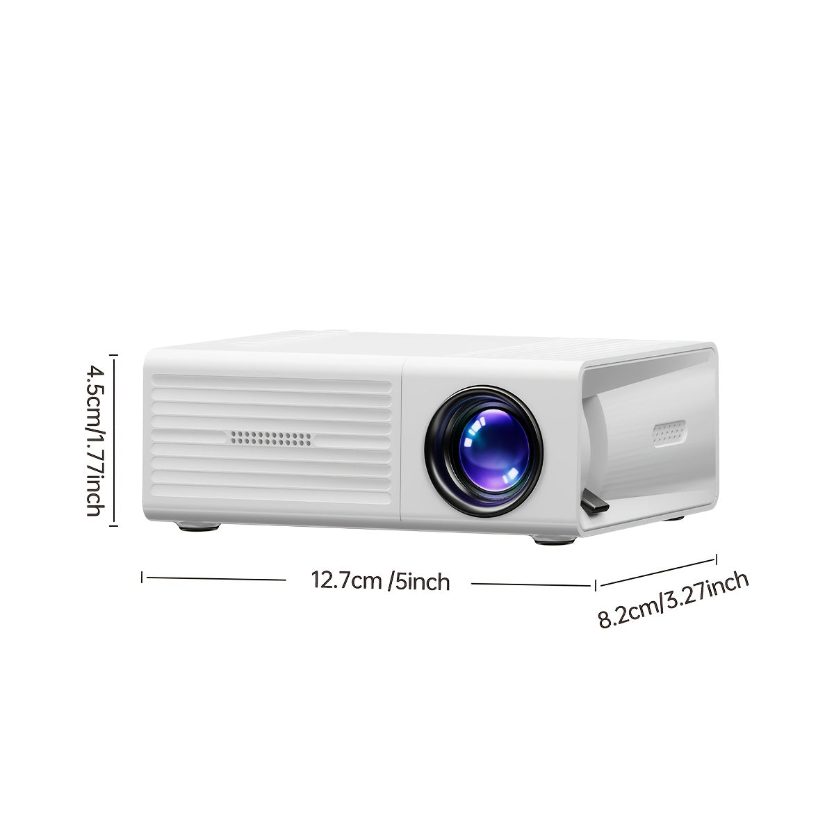 Mini Portable Projector 1080P Full HD Home Theater Outdoor Movie Projector – Phone Screen Mirroring iOS Android TV Stick USB HDMI Laptop Compatible