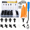 Car Push Retainer Clips Assortment Kit 115/635/640/1290 Pcs - 16 Sizes Nylon Bumper Fender Rivets Automotive Fasteners with Cable Ties & Removal Tool